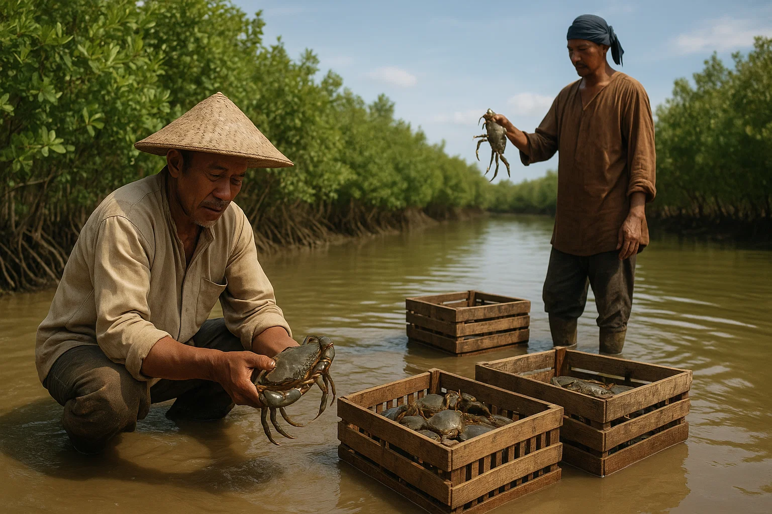 Organic Crab Cultivation