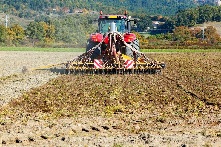 Ploughing Tractor