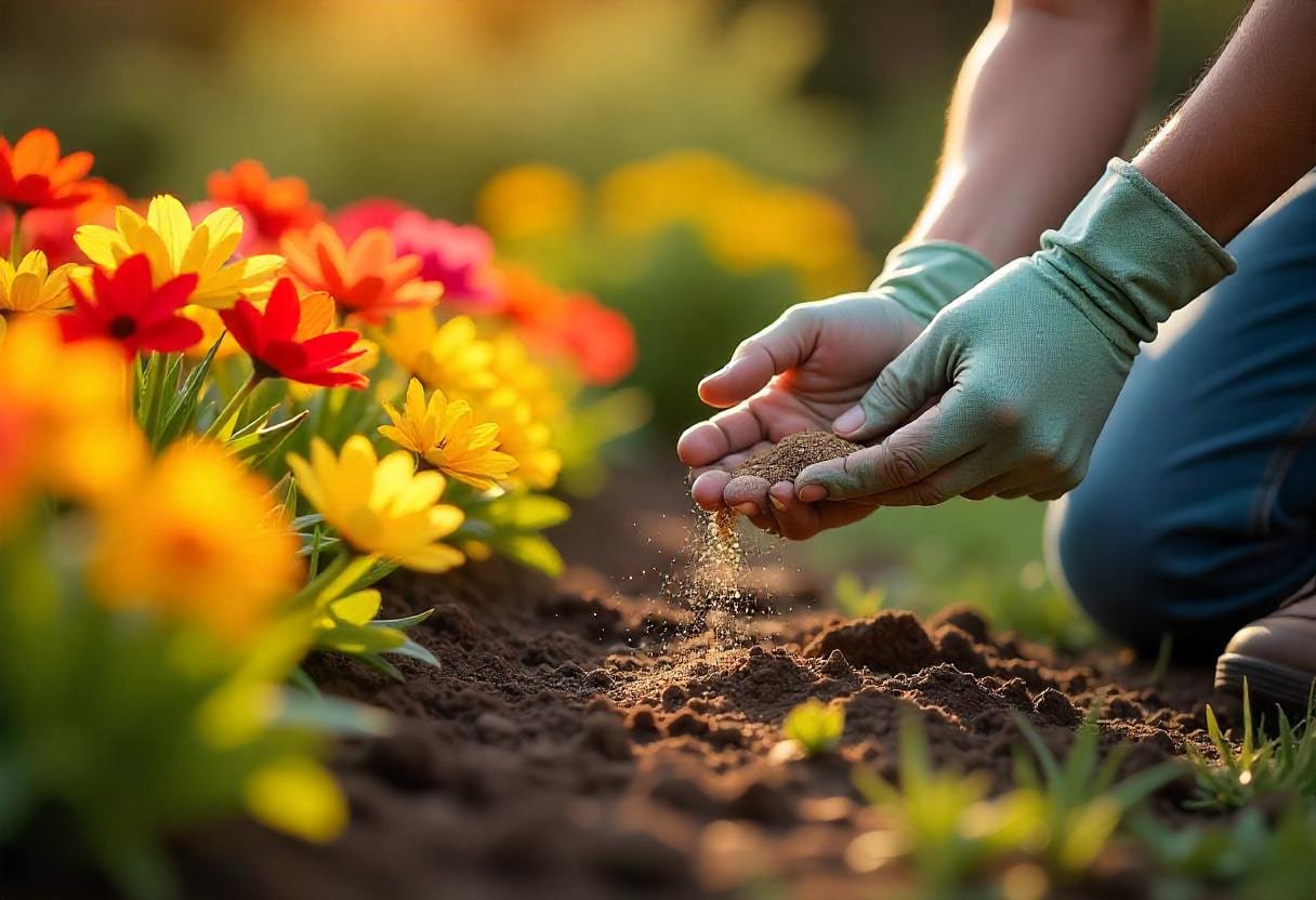 Fertilizer in Garden