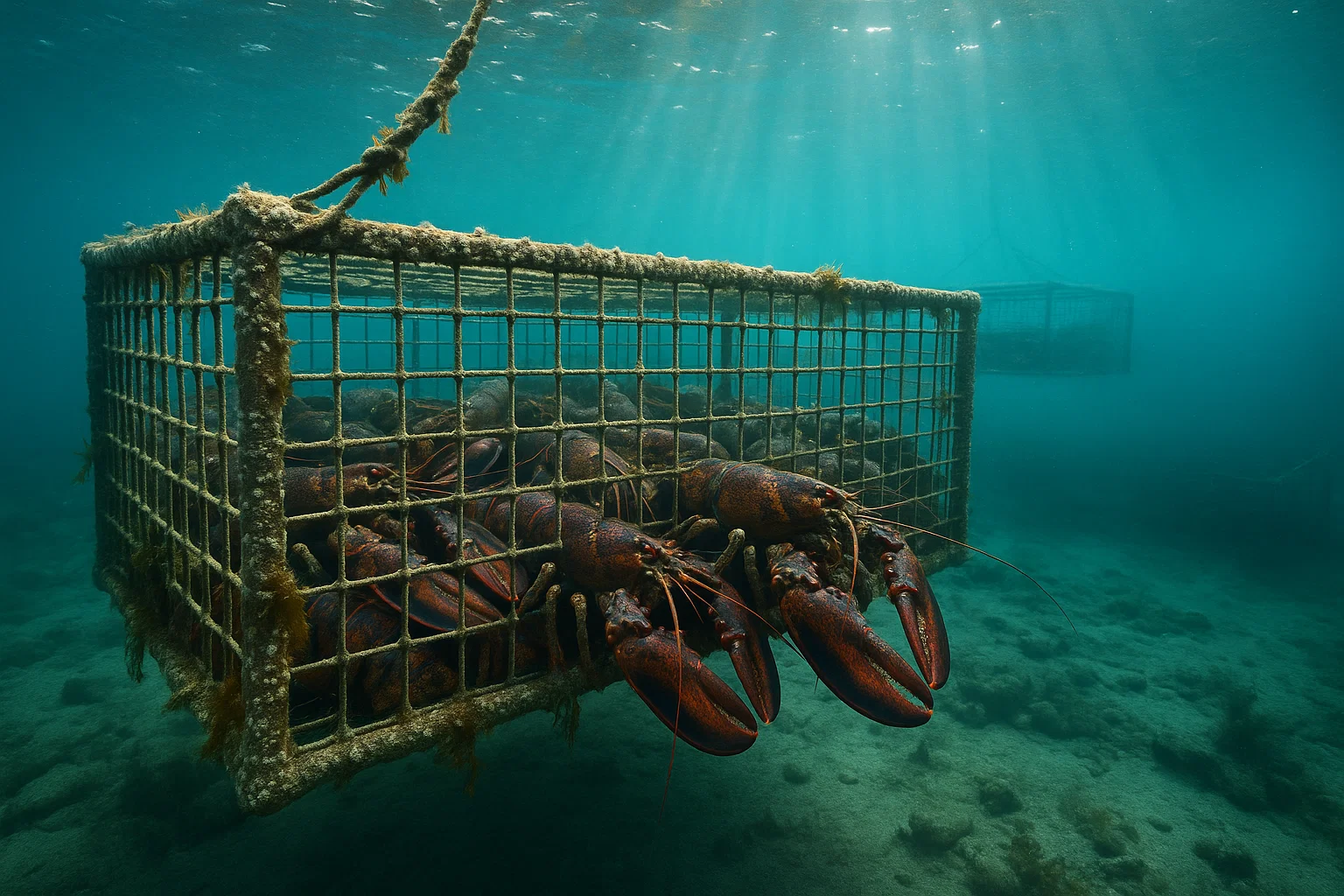 Lobster Culture in Cages