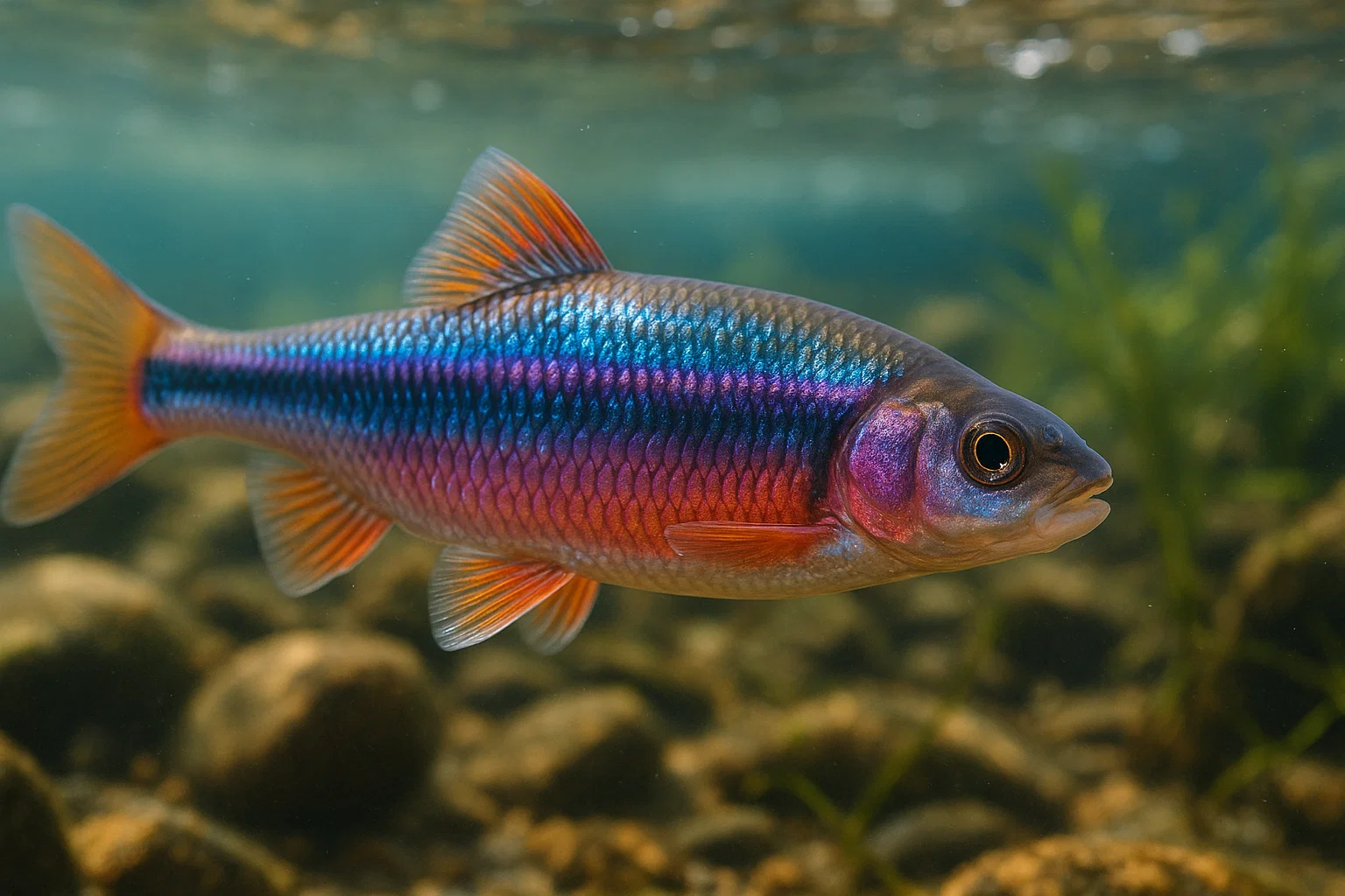 Rainbow Shiner (Notropis chrosomus)