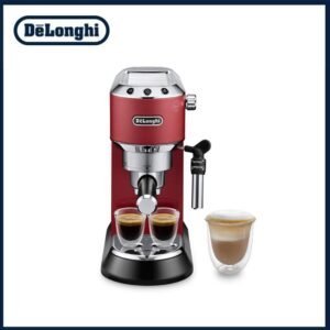 DeLonghi EC 685.R Dedica Style Espresso Coffee Machine - Red