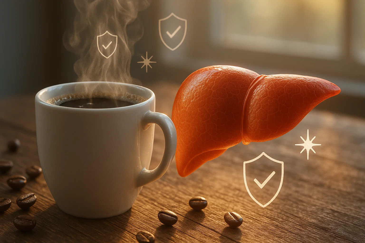 Black coffee can protect the liver