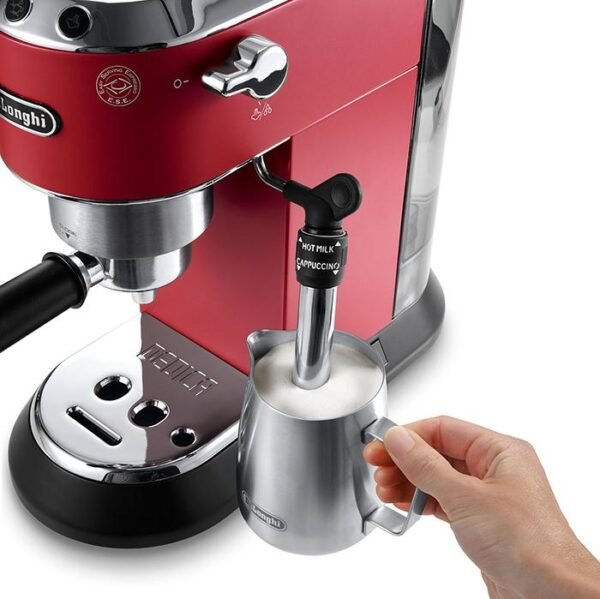 DeLonghi EC 685.R Dedica Style Espresso Coffee Machine - Red - 5