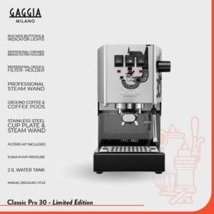 Gaggia Classic Pro 30 Year Limited Edition Espresso Machine