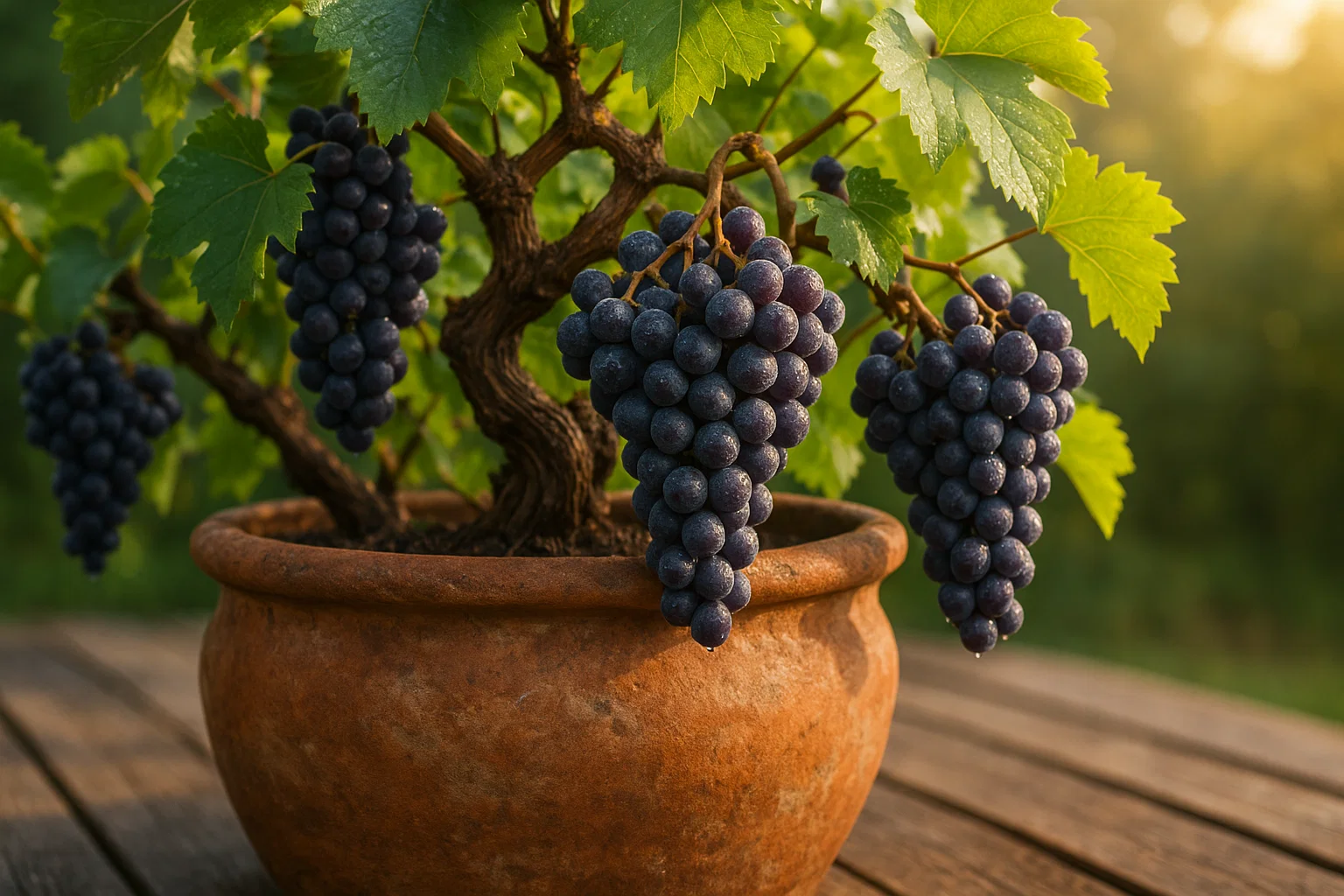Growing Grapes in the Pots