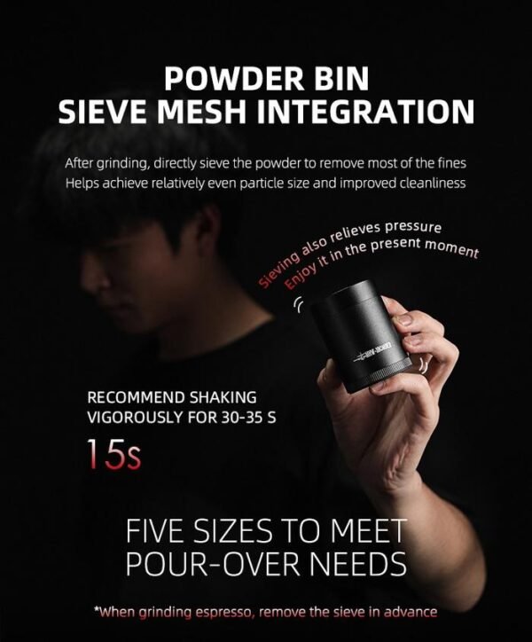 MHW 3 BOMBER Blade R3 Manual Coffee Hand Grinder – Barista Coffee Bean Grinder - 7