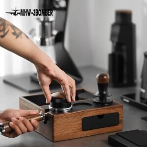 MHW-3BOMBER - Natural Walnut Wood Tamping Base 51-58mm Universal Multi Purpose Anti Slip