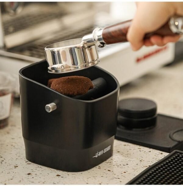 MHW-3BOMBER Square Coffee Knock Box 1.2L Waste Container - 3