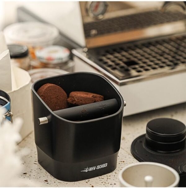 MHW-3BOMBER Square Coffee Knock Box 1.2L Waste Container
