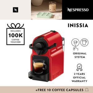 NESPRESSO Inissia M105 Coffee Machine - Red