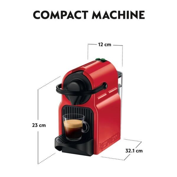 NESPRESSO Inissia M105 Coffee Machine - Red - 5