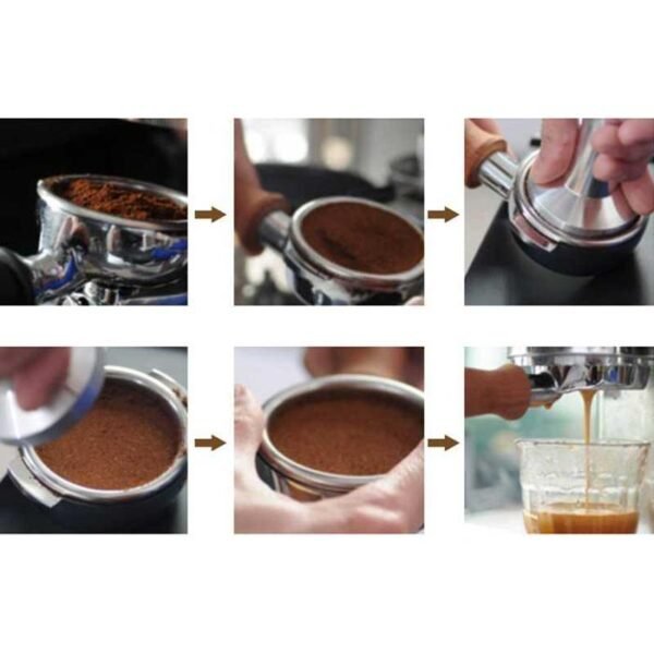 One Two Cups Handle Coffee Bottomless Portafilter 58mm - E61 - 4
