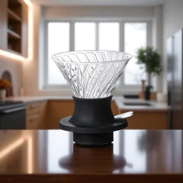 One Two Cups V60 Cone Coffee Dripper with Valve - 2