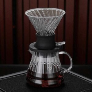 One Two Cups V60 Cone Coffee Dripper with Valve