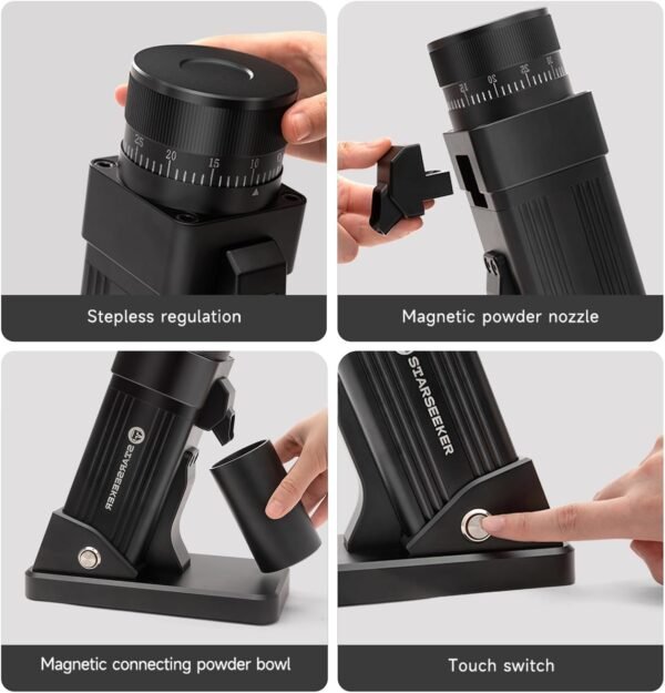 STARSEEKER E55 Coffee Grinder Espresso coffee electric 7 core 55mm Conical burr Plasma Technique SD-1055 - 2