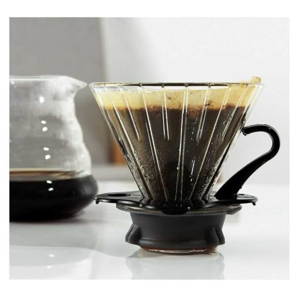 Coffee Filter Paper V60 Drip 1–2 Serve – 100 PCS – V40 – Brown - 4