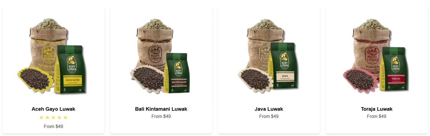 Product Kopiluwak Coffee