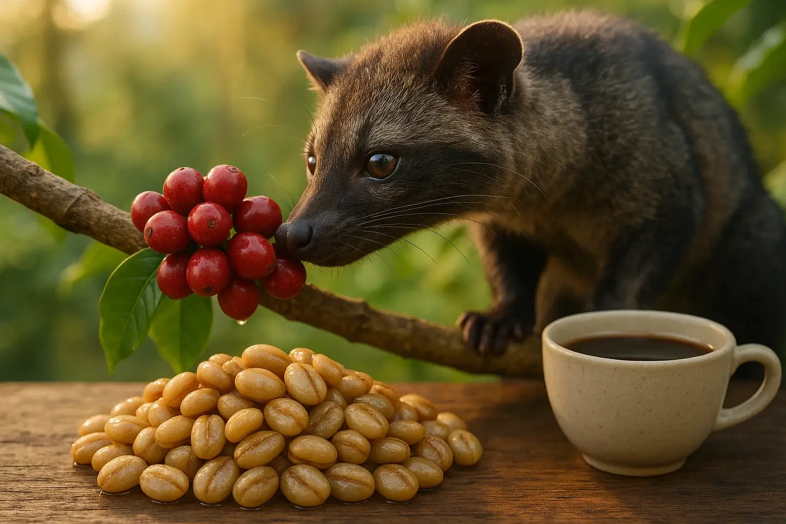 Kopi Luwak coffee most expensive coffee